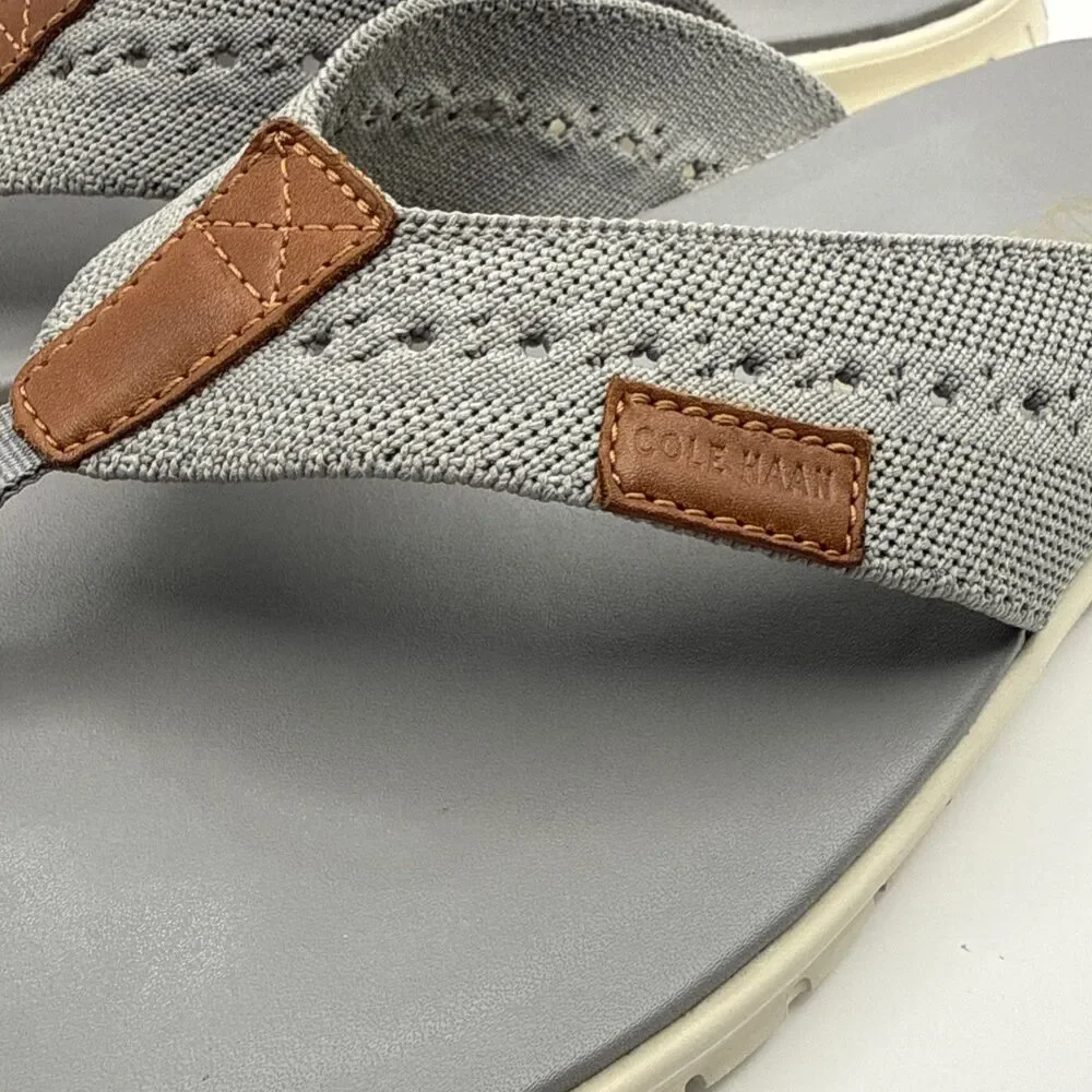 Cole Haan Zerogrand Sandals Shoes Mens 11 Gray Thong Flip Flops Comfort C29378